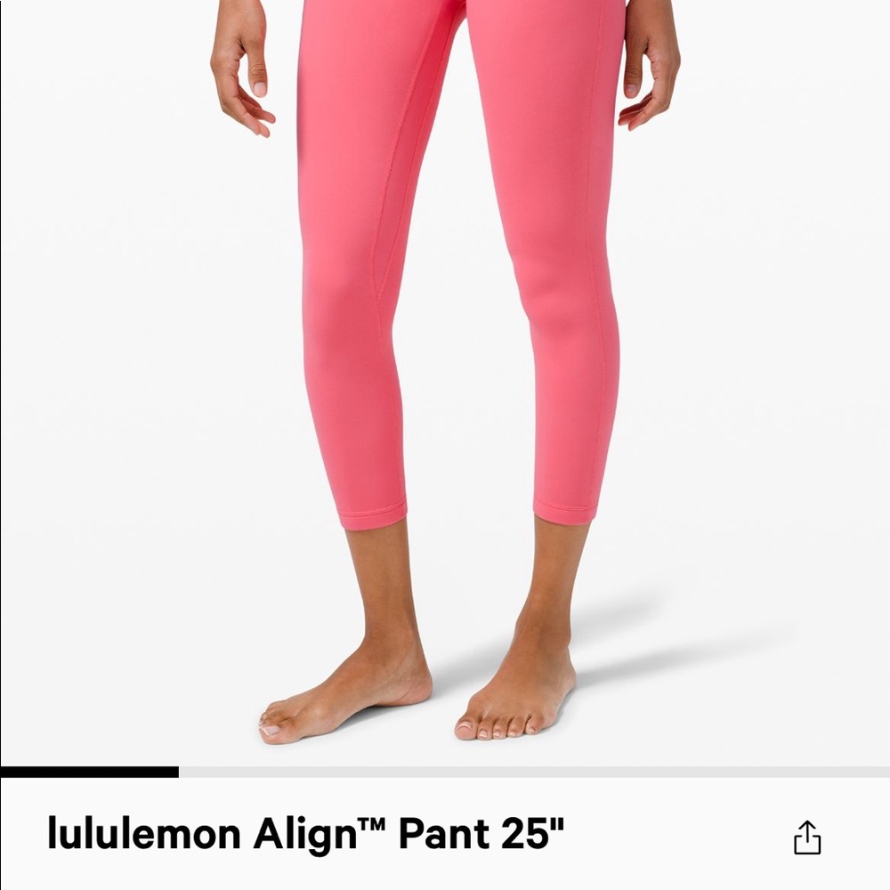 Lululemon 25’ guava align leggings